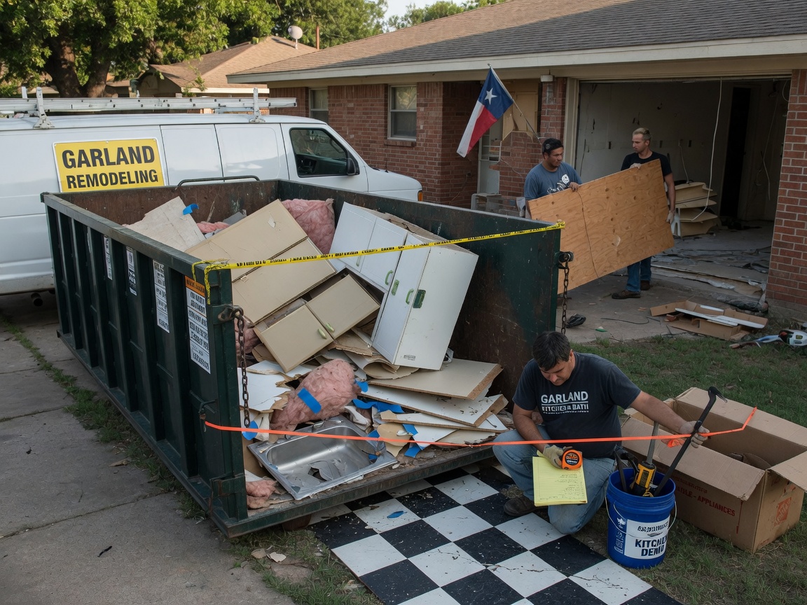 Sizing A Dumpster For A Garland Kitchen Remodel